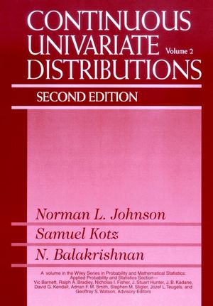 Continuous Univariate Distributions, Volume 2, 2nd Edition (0471584940) cover image