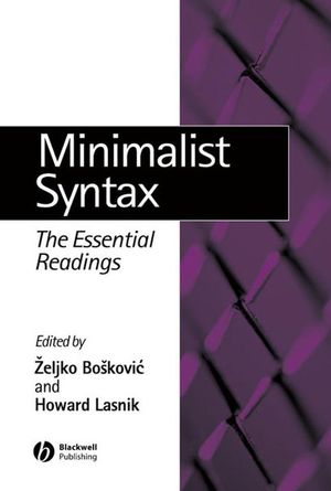 Minimalist Syntax: The Essential Readings (0631233040) cover image
