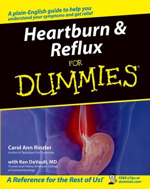 Heartburn and Reflux For Dummies (1118054040) cover image