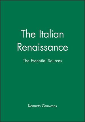 The Italian Renaissance: The Essential Sources (0631231641) cover image