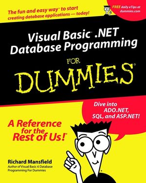 Visual Basic .NET Database Programming For Dummies (0764508741) cover image