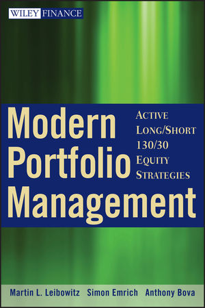 Modern Portfolio Management: Active Long/Short 130/30 Equity Strategies (0470484942) cover image