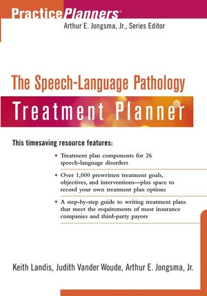 The Speech-Language Pathology Treatment Planner (0471275042) cover image