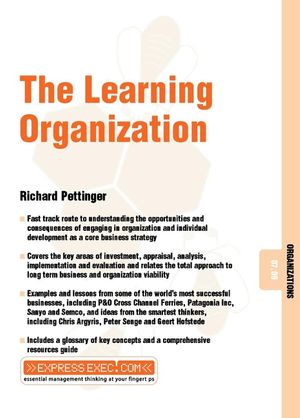 The Learning Organization: Organizations 07.09 (1841123544) cover image