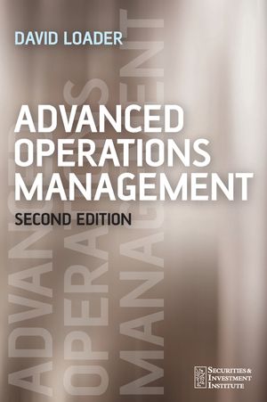 Advanced Operations Management, 2nd Edition (0470026545) cover image
