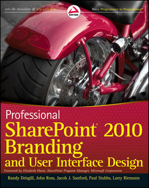 Professional SharePoint 2010 Branding and User Interface Design (0470584645) cover image
