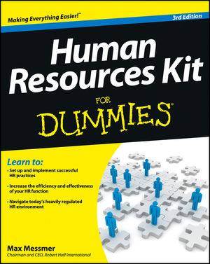 Human Resources Kit For Dummies, 3rd Edition (1118422945) cover image Human Resources Kit For Dummies, 3rd Edition (1118422945) cover image