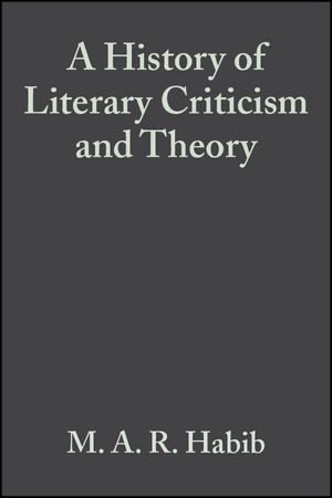 A History of Literary Criticism: From Plato to the Present (1405148845) cover image