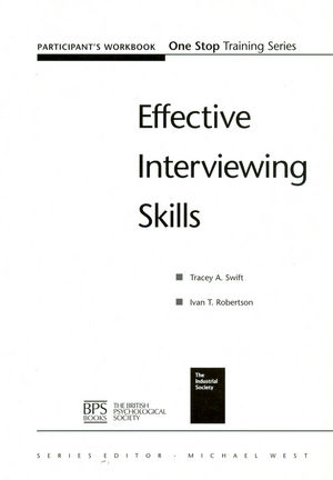 Effective Interviewing Skills Participant Workbook (1854333046) cover image