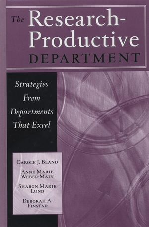 The Research-Productive Department: Strategies from Departments That Excel (1882982746) cover image