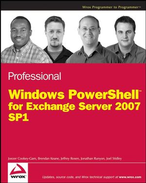 Professional Windows PowerShell for Exchange Server 2007 Service Pack 1 (0470226447) cover image