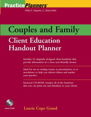Couples and Family Client Education Handout Planner (0471202347) cover image