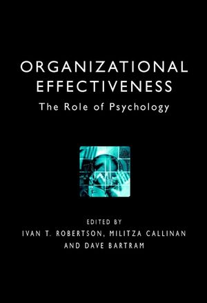 Organizational Effectiveness: The Role of Psychology (0471492647) cover image