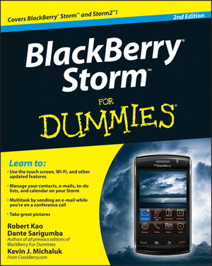 BlackBerry Storm For Dummies, 2nd Edition (0470617748) cover image