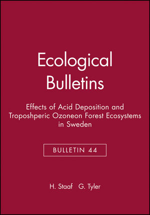 Ecological Bulletins, Bulletin 44, Effects of Acid Deposition and Troposhperic Ozoneon Forest Ecosystems in Sweden (8716151348) cover image