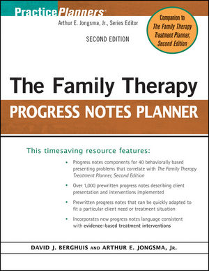 The Family Therapy Progress Notes Planner, 2nd Edition (0470448849) cover image