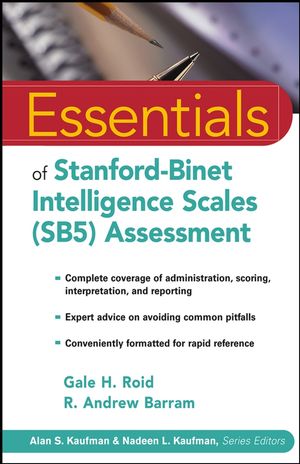 Essentials of Stanford-Binet Intelligence Scales (SB5) Assessment  (0471224049) cover image