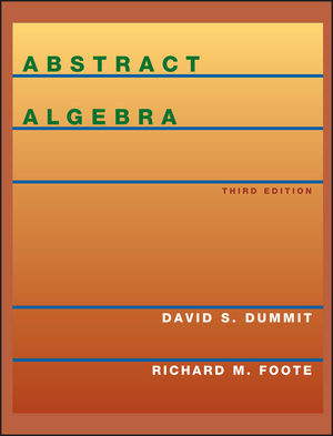 Abstract Algebra, 3rd Edition (0471433349) cover image