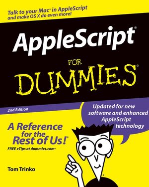 AppleScript For Dummies, 2nd Edition (0764574949) cover image