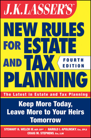 Book Cover Image for JK Lasser's New Rules for Estate and Tax Planning, 4th Edition