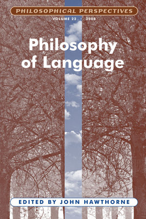 Philosophy of Language, Volume 22 (1405196351) cover image