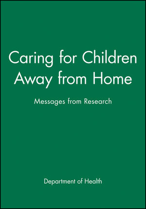 Caring for Children Away from Home: Messages from Research (0471984752) cover image