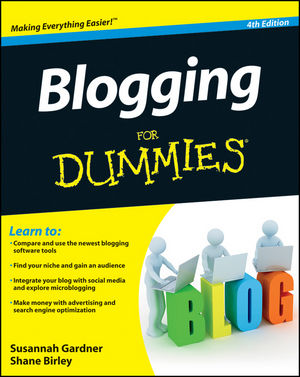 Blogging For Dummies, 4th Edition (1118239253) cover image Blogging For Dummies, 4th Edition (1118239253) cover image