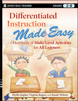 Differentiated Instruction Made Easy: Hundreds of Multi-Level Activities for All Learners (0470372354) cover image