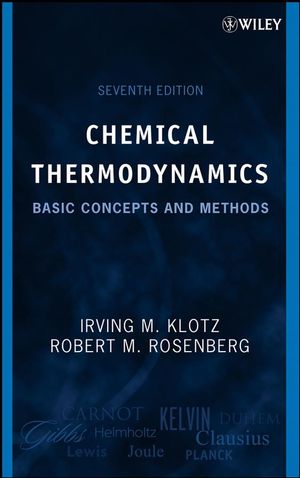 Chemical Thermodynamics: Basic Concepts and Methods, 7th Edition (0471780154) cover image