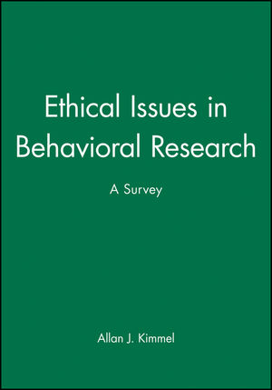 Ethical Issues in Behavioral Research: A Survey (1557863954) cover image
