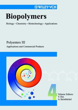 Biopolymers, Biology, Chemistry, Biotechnology, Applications, Volume 4, Polyesters III - Applications and Commercial Products (3527302255) cover image