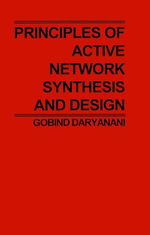 Principles of Active Network Synthesis and Design (0471195456) cover image