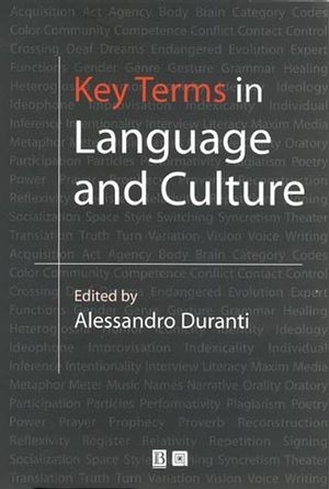 Key Terms in Language and Culture (0631226656) cover image