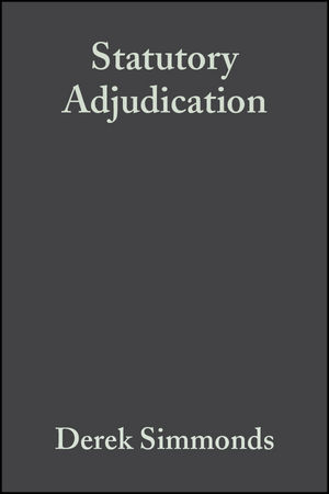 Statutory Adjudication: A Practical Guide (1405110856) cover image