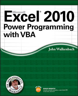 Excel 2010 Power Programming with VBA (0470475358) cover image