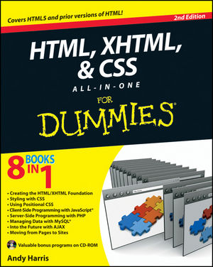 HTML, XHTML and CSS All-In-One For Dummies, 2nd Edition (0470537558) cover image