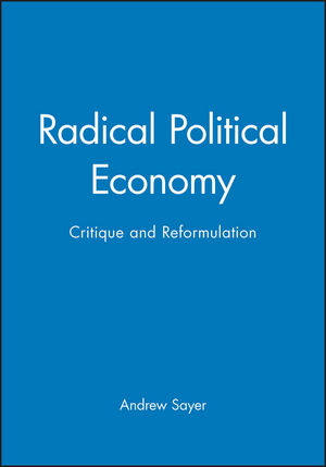 Radical Political Economy: Critique and Reformulation (0631193758) cover image