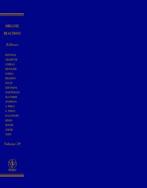 Organic Reactions, Volume 59 (0471176559) cover image