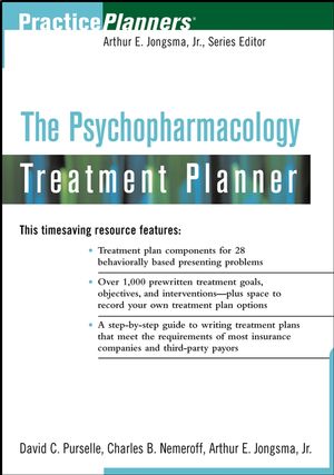 The Psychopharmacology Treatment Planner  (0471471259) cover image
