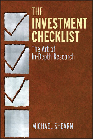 The Investment Checklist: The Art of In-Depth Research (1118149459) cover image