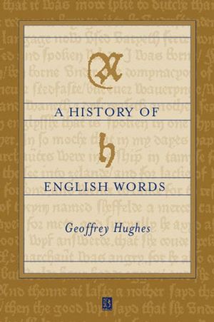 A History of English Words (063118855X) cover image