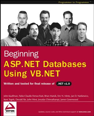 Beginning ASP.NET Databases Using VB.NET (076454375X) cover image