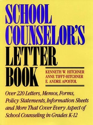 School Counselor's Letter Book (0876287860) cover image