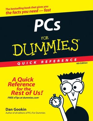 PCs For Dummies Quick Reference, 4th Edition (0470115262) cover image