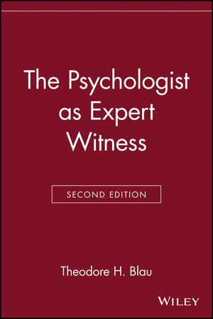 The Psychologist as Expert Witness, 2nd Edition (0471113662) cover image