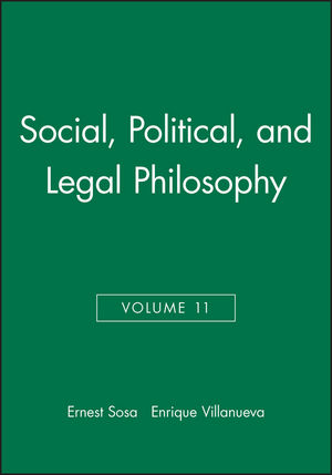 Social, Political, and Legal Philosophy, Volume 11 (0631230262) cover image