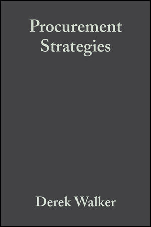 Procurement Strategies: A Relationship-based Approach (0632058862) cover image