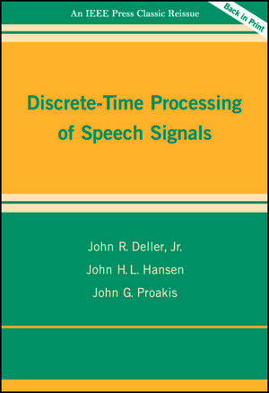 Discrete-Time Processing of Speech Signals (0780353862) cover image