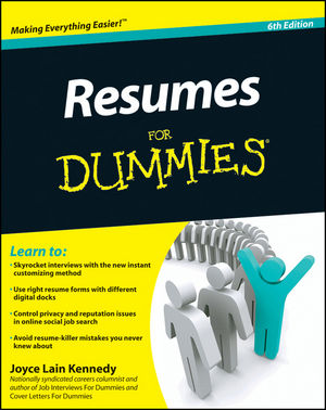 Resumes For Dummies, 6th Edition (1118024362) cover image Resumes For Dummies, 6th Edition (1118024362) cover image