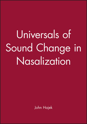 Universals of Sound Change in Nasalization (0631204563) cover image